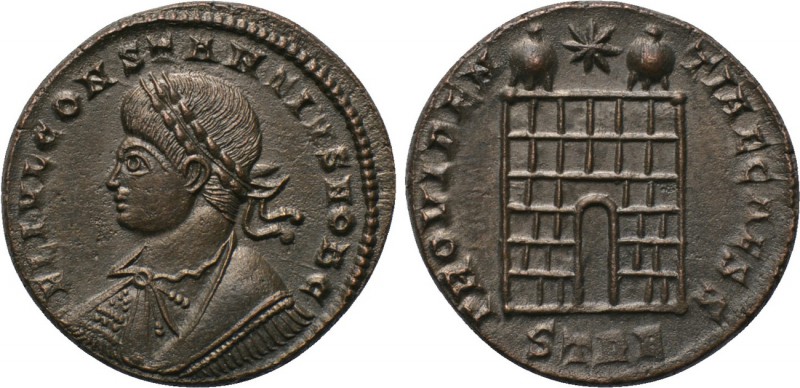 CONSTANTIUS II (Caesar, 324-337). Follis. Treveri. 

Obv: FL VL CONSTANTIVS IV...