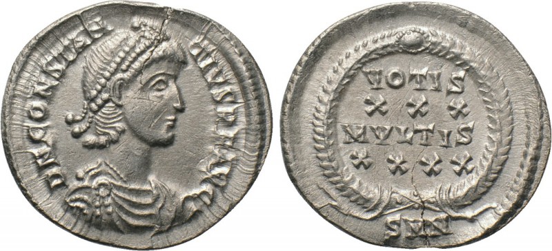 CONSTANTIUS II (337-361). Siliqua. Nicomedia. 

Obv: D N CONSTANTIVS P F AVG. ...