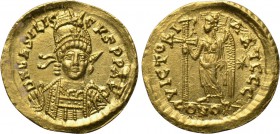 BASILISCUS (475-476). GOLD Solidus. Constantinople.