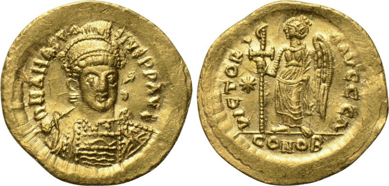 ANASTASIUS (491-518). GOLD Solidus. Constantinople. 

Obv: D N ANASTASIVS P P ...