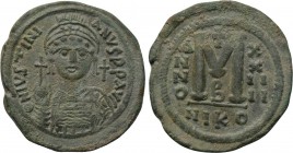 JUSTINIAN I (527-565). Follis. Nicomedia. Dated RY 24 (550/1).