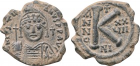 JUSTINIAN I (527-565). Half Follis. Nicomedia. Dated RY 27 (553/4).