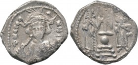 CONSTANTINE IV POGONATUS with HERACLIUS and TIBERIUS (668-685). Hexagram. Constantinople.