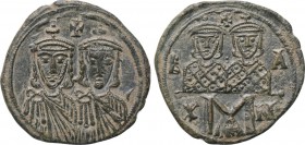 LEO IV THE KHAZAR, with Constantine VI (775-780). Follis. Constantinople.