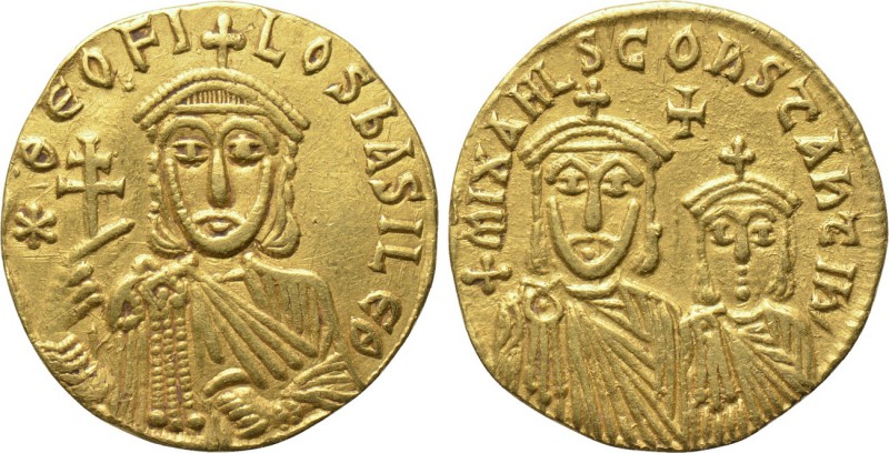 THEOPHILUS (829-842). GOLD Solidus. Constantinople. 

Obv: ✷ ΘЄOFILOS ЬASILЄ Θ...
