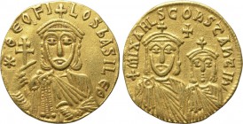 THEOPHILUS (829-842). GOLD Solidus. Constantinople.