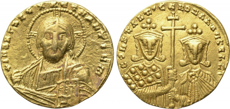 CONSTANTINE VII PORPHYROGENITUS, and ROMANUS II (913-959). GOLD Solidus. Constan...