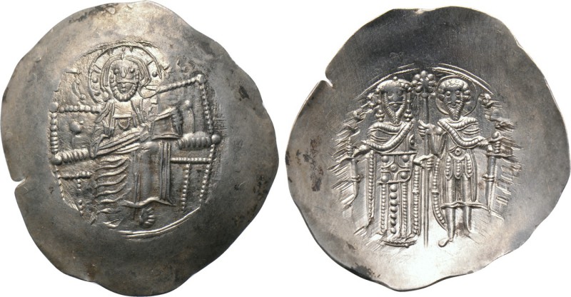 EMPIRE OF NICAEA. Theodore I Comnenus-Lascaris (1208-1222). EL Aspron Trachy. Ma...