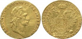 AUSTRIA. Franz I (1806-1835). GOLD Ducat (1826-B). Kremnitz.