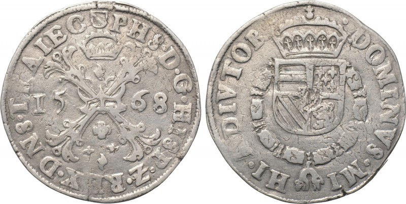 BELGIUM. Spanish Netherlands. Brabant. Philip II of Spain (1555-1598). Patagon (...