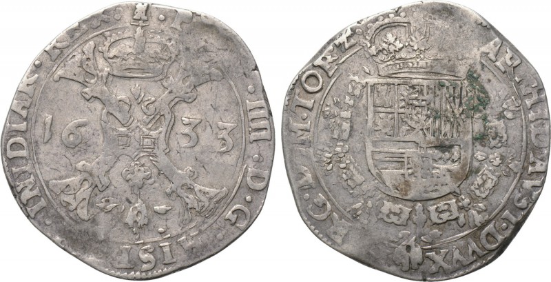 BELGIUM. Spanish Netherlands. Tournai. Philip IV of Spain (1621-1655). Patagon (...