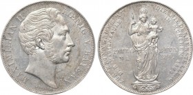 GERMANY. Bayern. Maximilian II (1848-1864). Doppelgulden (1855). Munich.