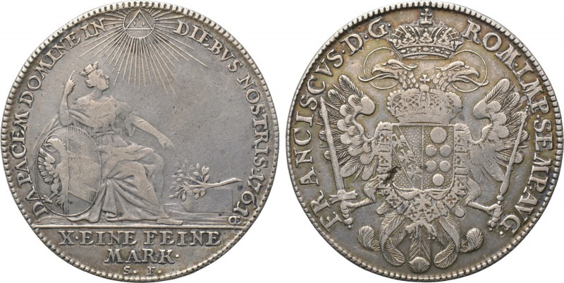 GERMANY. Nürnberg. Konventionstaler (1761-SF). 

Obv: DA PACEM DOMINE IN DIEBV...