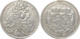 GERMANY. Schwarzenberg. Ferdinand Wilhelm Eusebius (1683-1703). Reichstaler (1696-MIM). Vienna.