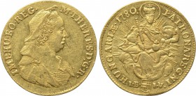 HUNGARY. Maria Theresia (1740-1780). GOLD Ducat (1780-IB IV). Nagybanya.