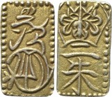 JAPAN. Tenpo-Ansei Eras (1830-1860). GOLD 2 Shu. Edo.