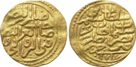 OTTOMAN EMPIRE. Selim II (AH 974-982 / AD 1566-1574). GOLD Sultani. Jaza'ir (Algiers). Dated AH 974 (1566/7).