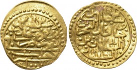 OTTOMAN EMPIRE. Mehmed III (AH 1003-1012 / AD 1595-1603). GOLD Sultani. Halab (Aleppo). Dated AH 1003 (1594/5).