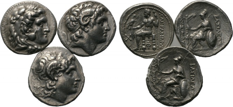 3 tetradrachms. 

Obv: .
Rev: .

. 

Condition: See picture.

Weight: g...