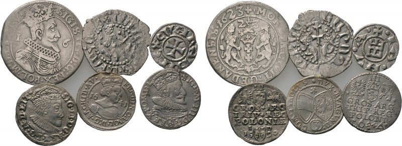 6 medieval and modern coins. 

Obv: .
Rev: .

. 

Condition: See picture....