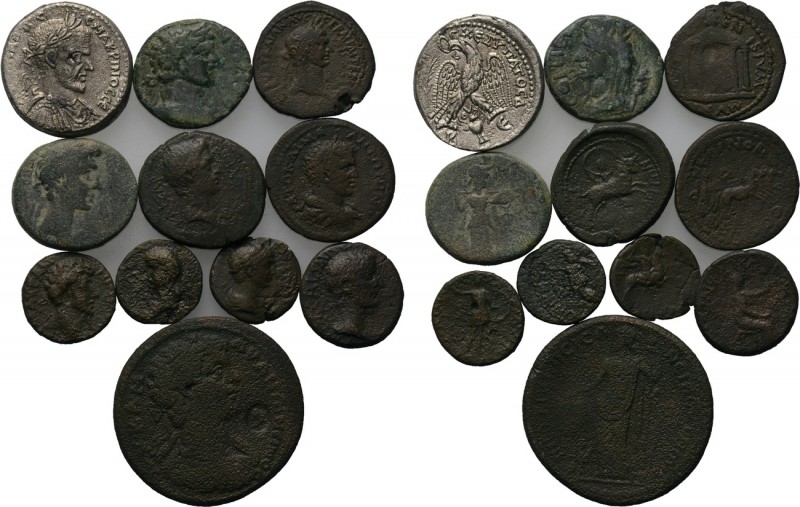 11 Roman provincial coins. 

Obv: .
Rev: .

. 

Condition: See picture.
...