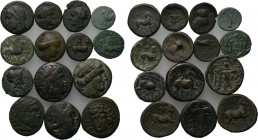 14 Greek coins.