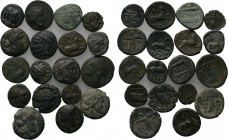 18 Greek coins.