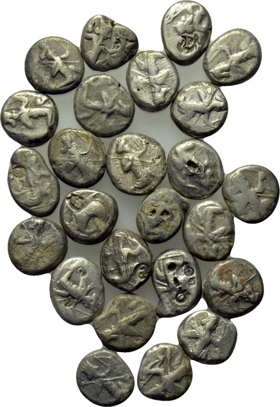 25 Achaemenid sigloi. 

Obv: .
Rev: .

. 

Condition: See picture.

Wei...