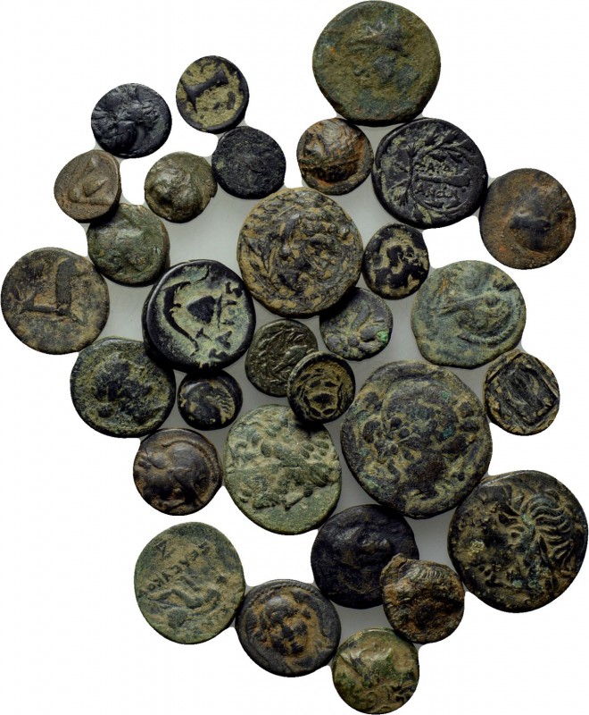 30 Greek coins. 

Obv: .
Rev: .

. 

Condition: See picture.

Weight: g...