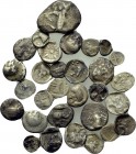 30 Greek silver fractions.
