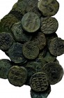 40 Byzantine coins.
