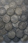 57 German 1 Mark pieces (silver).