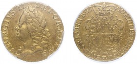 George II (1727-1760). Guinea, 1760, old laureate head. (S.3680). Slabbed and graded by PCGS as XF45.
