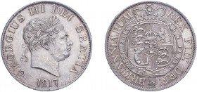 George III (1760-1820). Halfcrown, 1817, small head. (S.3799, ESC 2096). Uncirculated.