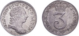 George III (1760-1820). Threepence, 1762, maundy issue, crowned 3 on reverse. (ESC 2254, S.3753). Better than extremely Fine.
