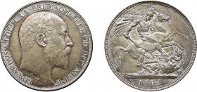 Edward VII (1902-1910). Crown, 1902, matt proof. (ESC 3562, S.3979). Slabbed and graded by PCGS as PR64 matte.