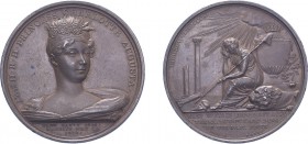 George III, 1817, Death of Princess Charlotte, bronze medal. By T.Webb & G.Mills. 49mm, 62.0g. (Eimer 1097, BHM 940). Nearly Extremely Fine.