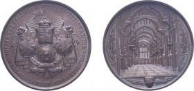 Victoria, 1886, Colonial and Indian Reception, Guildhall, London, pair of bronze medals (2). By Elkington & Co. 77mm. (Eimer 1726, BHM3214). Both meda...