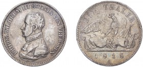 GERMANY. Prussia. Frederick William III, 1797-1840. Taler, 1816-A. Berlin. About very fine.
