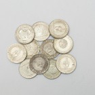 GERMANY. Weimar Republic lot of 11 silver 3 marks. 1929 A (4), D (2), E (3), G, 1930 A. Generally extremely fine.