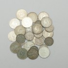 GERMANY. West Germany, lot of 27 coins. Silver 5 marks (17), 1951-71. 1 marks (10). Very fine to uncirculated.