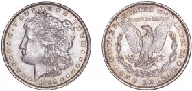 USA. Morgan Dollar, 1878-1921. Dollar 1884-O, New Orleans. KM-110. Mint state.