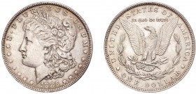 USA. Morgan Dollar, 1878-1921. Dollar 1886, Philadelphia. KM-110. Choice Mint State.