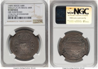 João Prince Regent Counterstamped 640 Reis ND (1809) VF Details (Obverse Scratched) NGC, KM300, LMB-298. Displaying Type 1 Shield counterstamp (XF Sta...
