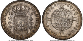 João Prince Regent 960 Reis 1815-B MS61 NGC, Bahia mint, KM307.1, LMB-400. Overstruck on a Spanish Colonial 8 Reales. HID09801242017 © 2024 Heritage A...