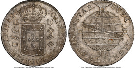 João Prince Regent 960 Reis 1816-R MS61 NGC, Rio de Janeiro mint, KM313, LMB-426. Overstruck on an 1805 Spanish Colonial 8 Reales. HID09801242017 © 20...