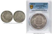 João VI 960 Reis 1819-R UNC Details (Cleaned) PCGS, Rio de Janeiro mint, KM326.1, LMB-478. Lustrous despite the grade qualifier, this is one of the fe...