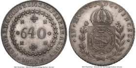 Pedro I 640 Reis 1825-R AU58 NGC, Rio de Janeiro mint, KM367, LMB-501. HID09801242017 © 2024 Heritage Auctions | All Rights Reserved www.HA.com/TexasA...