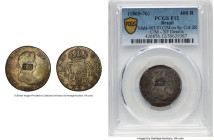 Pedro II Counterstamped "Balastraca" of 400 Reis ND (1864-1870) F12 PCGS, KM-B471, LMB-671. Counterstamp: Incuse "400" (XF Details) on Spain Ferdinand...