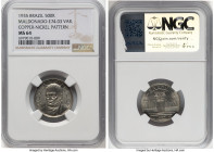 Republic copper-nickel Pattern 500 Reis 1935 MS64 NGC, Rio de Janeiro mint, KM-Pn283, LMB-E207. A seldom-seen Pattern, the single piece recorded by NG...